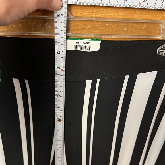 INC International Concepts Womens Striped Wide Leg Pant Black White Heritage‎ XL - Picture 5 of 11